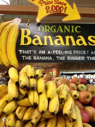 オーガニックか、否か。バナナも2種類。
